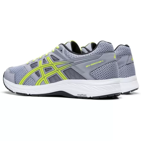 imageASICS Mens GelContend 5 Running ShoesSheet RockSafety Yellow