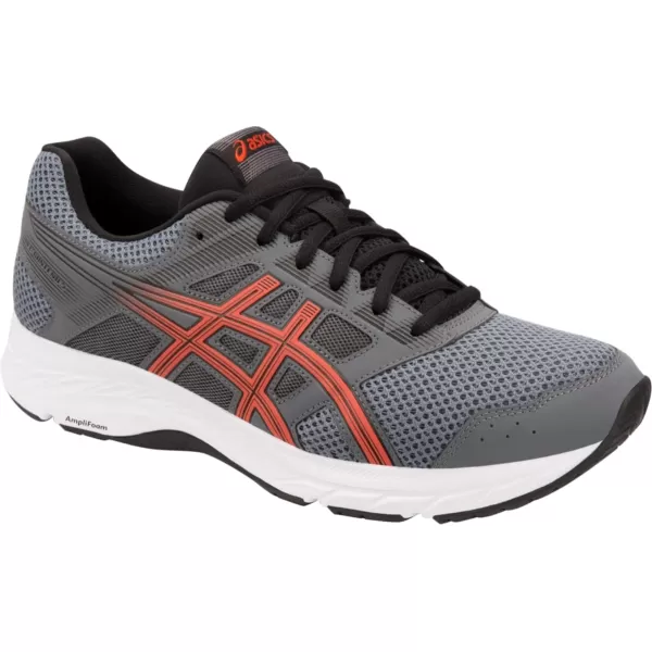 imageASICS Mens GelContend 5 Running ShoesSteel GreyRed Snapp