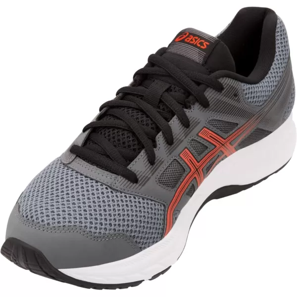 imageASICS Mens GelContend 5 Running ShoesSteel GreyRed Snapp