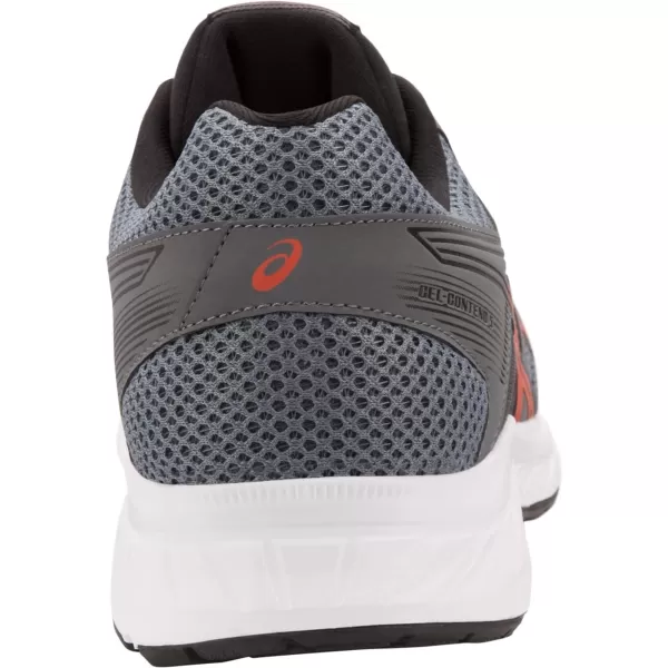 imageASICS Mens GelContend 5 Running ShoesSteel GreyRed Snapp