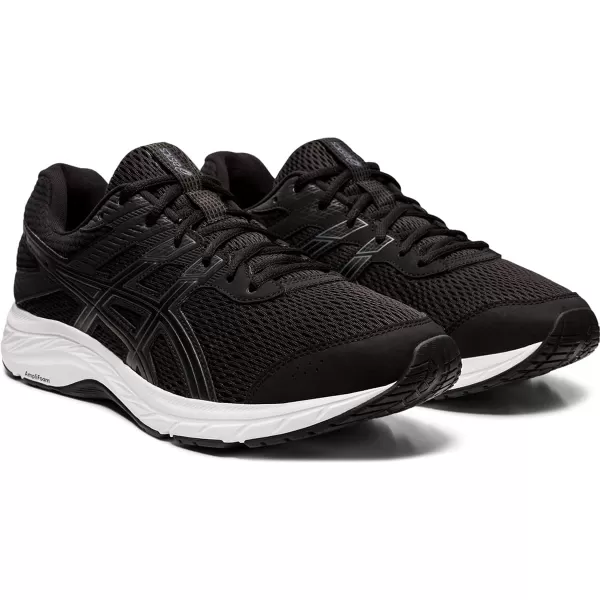 imageASICS Mens GelContend 6 Running ShoesBlackCarrier Grey