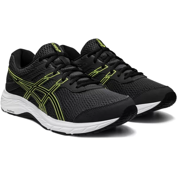 imageASICS Mens GelContend 6 Running ShoesGraphite GreyLime Zest