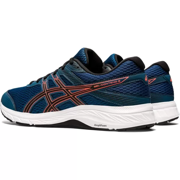 imageASICS Mens GelContend 6 Running ShoesMako BlueSunrise Red