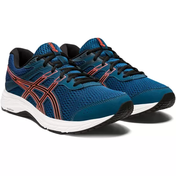 imageASICS Mens GelContend 6 Running ShoesMako BlueSunrise Red