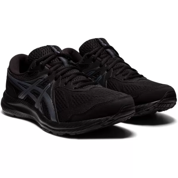 imageASICS Mens GelContend 7 Running ShoeBlackCarrier Grey