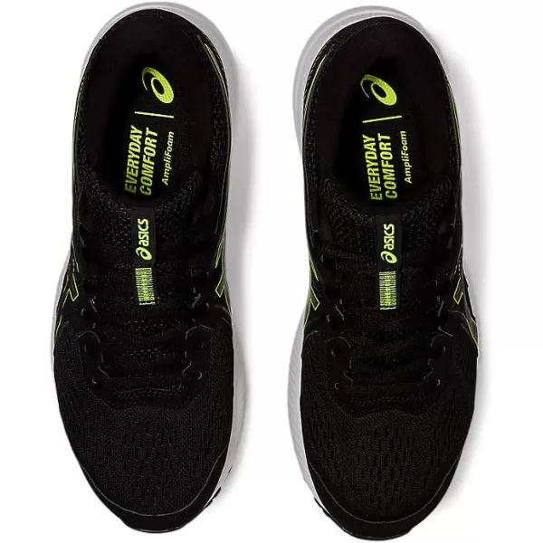 imageASICS Mens GelContend 7 Running ShoeBlackHazard Green