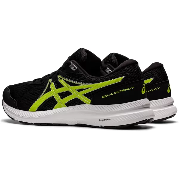 imageASICS Mens GelContend 7 Running ShoeBlackPure Silver