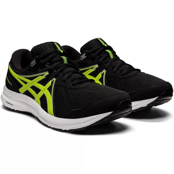 imageASICS Mens GelContend 7 Running ShoeBlackPure Silver