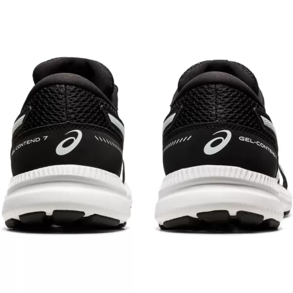 imageASICS Mens GelContend 7 Running ShoeBlackWhite