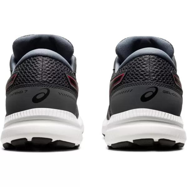 imageASICS Mens GelContend 7 Running ShoeCarrier GreyClassic Red