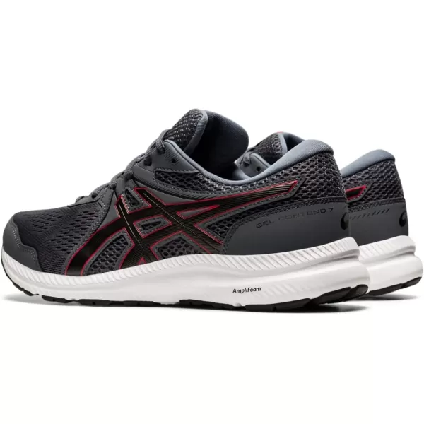 imageASICS Mens GelContend 7 Running ShoeCarrier GreyClassic Red