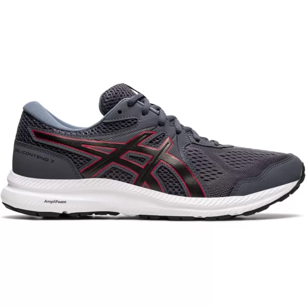 imageASICS Mens GelContend 7 Running ShoeCarrier GreyClassic Red