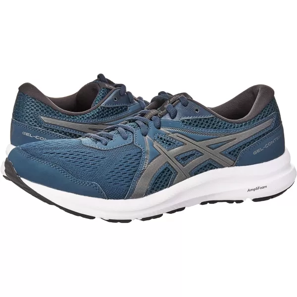 imageASICS Mens GelContend 7 Running ShoeFrench BlueGunmetal