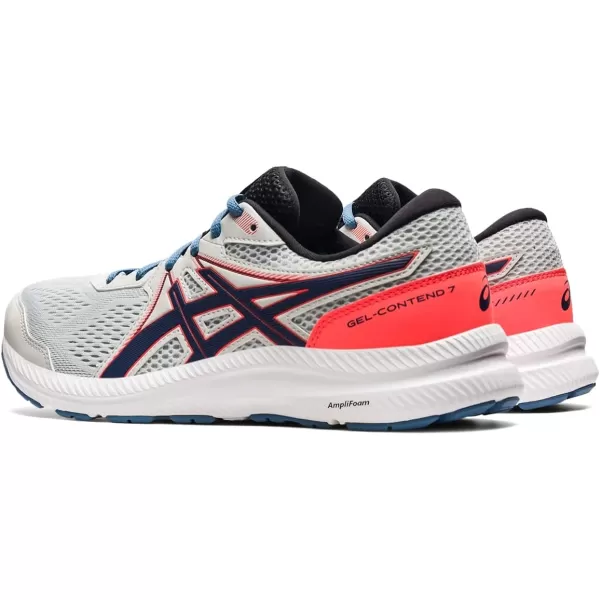imageASICS Mens GelContend 7 Running ShoeGlacier GreyThunder Blue