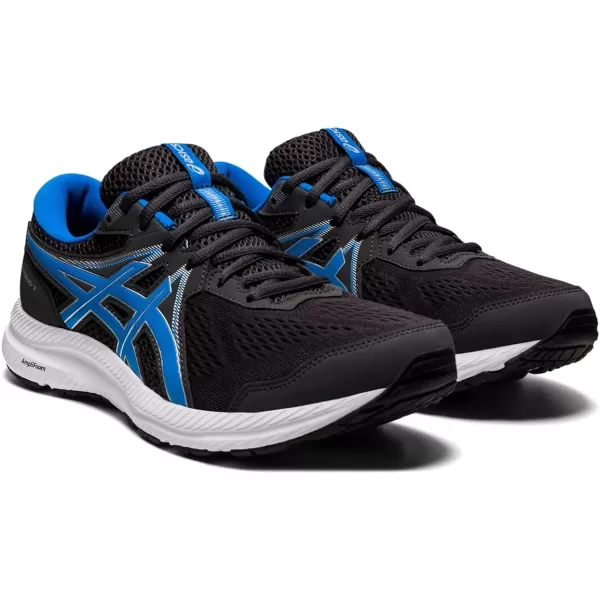 imageASICS Mens GelContend 7 Running ShoeGraphite GreyDirectoire Blue