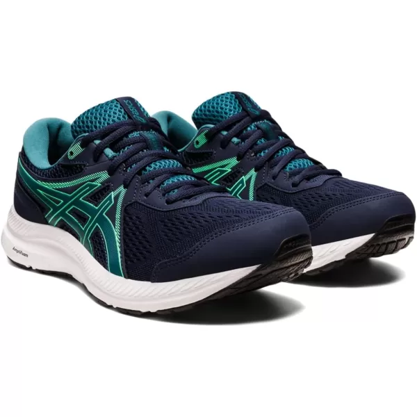 imageASICS Mens GelContend 7 Running ShoeMidnightVelvet Pine