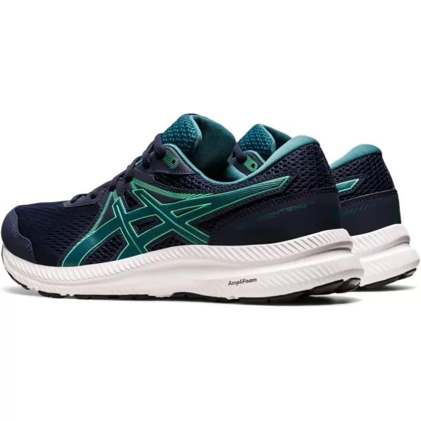 imageASICS Mens GelContend 7 Running ShoeMidnightVelvet Pine