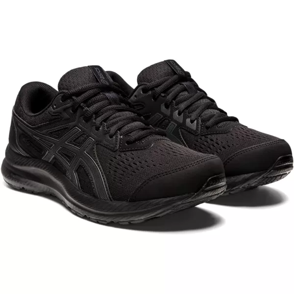 imageASICS Mens GelContend 8 Running ShoesBlackCarrier Grey