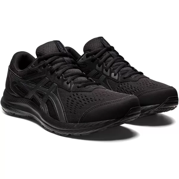 imageASICS Mens GelContend 8 Running ShoesBlackCarrier Grey