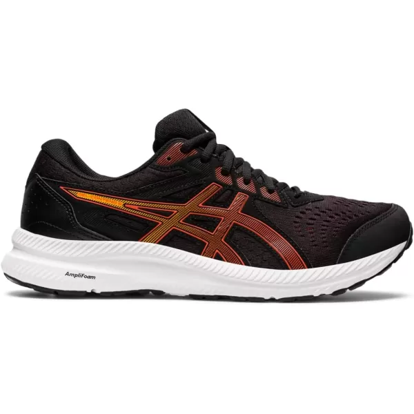 imageASICS Mens GelContend 8 Running ShoesBlackCherry Tomato