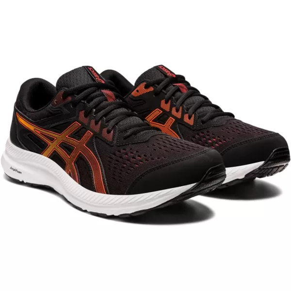 imageASICS Mens GelContend 8 Running ShoesBlackCherry Tomato