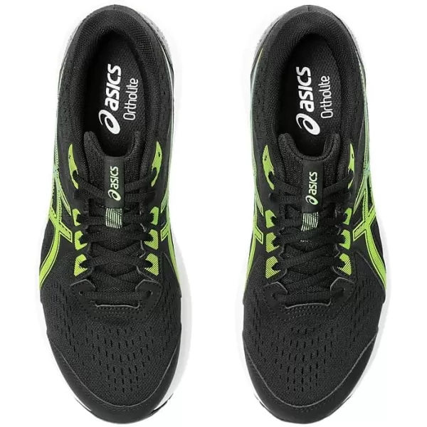 imageASICS Mens GelContend 8 Running ShoesBlackElectric Lime