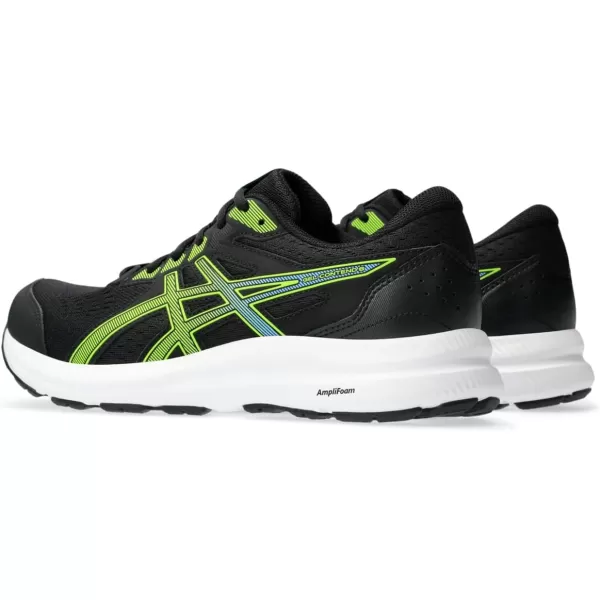 imageASICS Mens GelContend 8 Running ShoesBlackElectric Lime