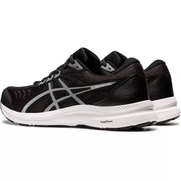 imageASICS Mens GelContend 8 Running ShoesBlackWhite