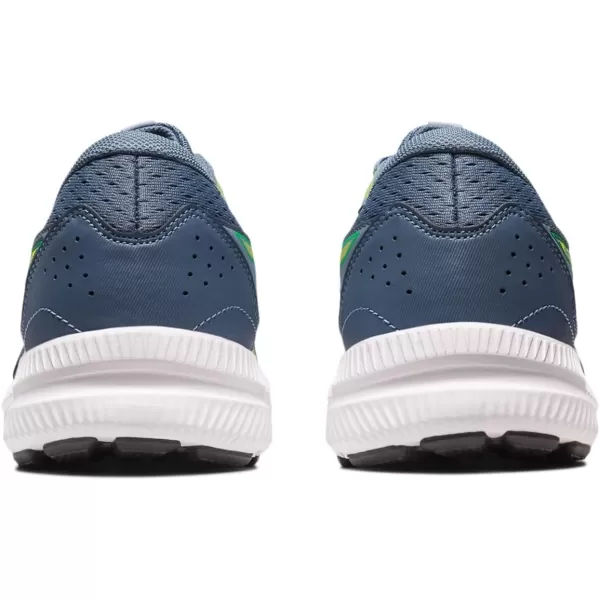 imageASICS Mens GelContend 8 Running ShoesSteel BlueLime Zest