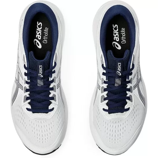 imageASICS Mens GelContend 8 Running ShoesWhiteBlue Expanse