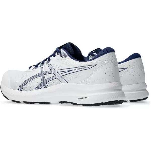imageASICS Mens GelContend 8 Running ShoesWhiteBlue Expanse