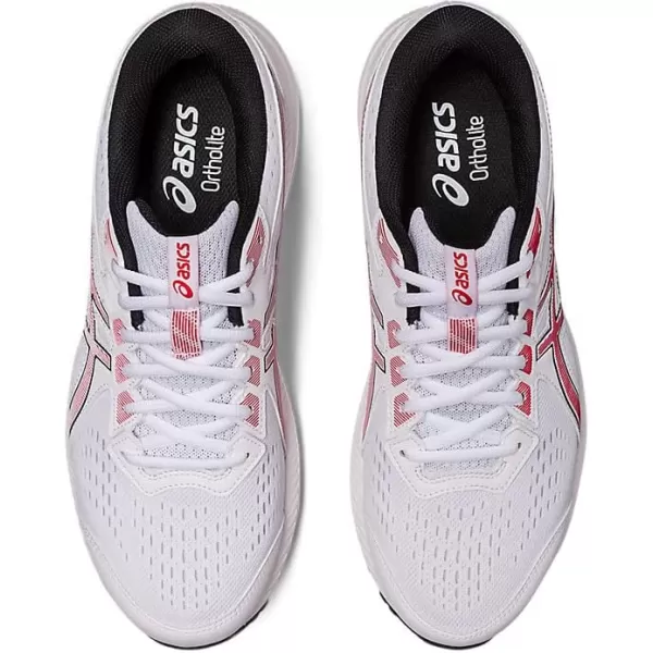 imageASICS Mens GelContend 8 Running ShoesWhiteElectric Red