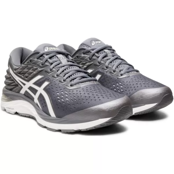 imageASICS Mens GelCumulus 21 Running ShoesMetropolisWhite