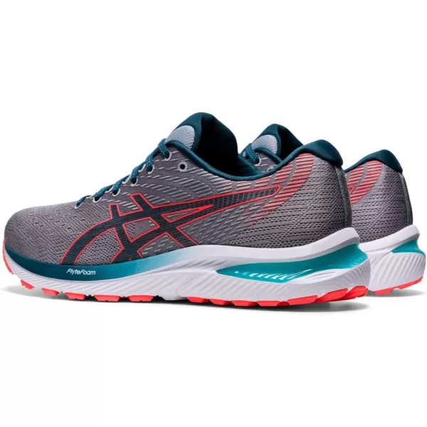 imageASICS Mens GelCumulus 22 Running ShoesPiedmont GreyMagnetic Blue