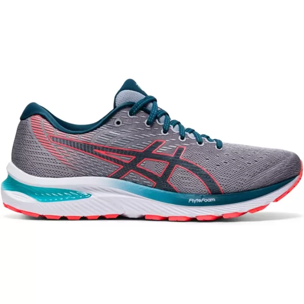 imageASICS Mens GelCumulus 22 Running ShoesPiedmont GreyMagnetic Blue