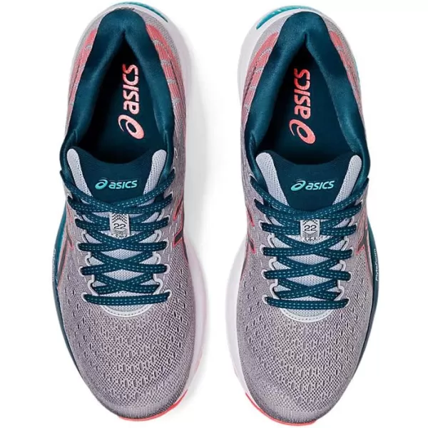 imageASICS Mens GelCumulus 22 Running ShoesPiedmont GreyMagnetic Blue