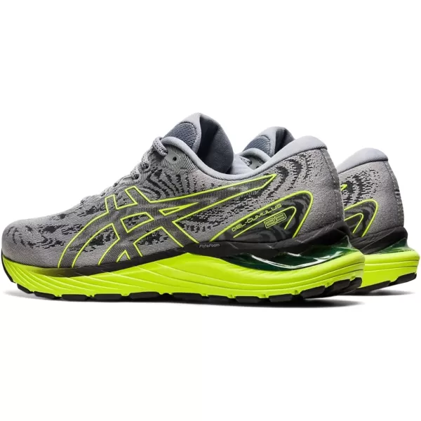 imageASICS Mens GelCumulus 23 Running ShoesSheet RockHazard Green