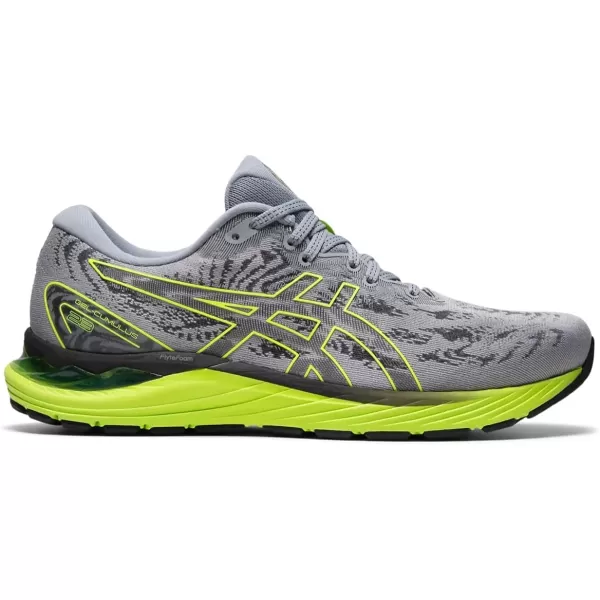 imageASICS Mens GelCumulus 23 Running ShoesSheet RockHazard Green
