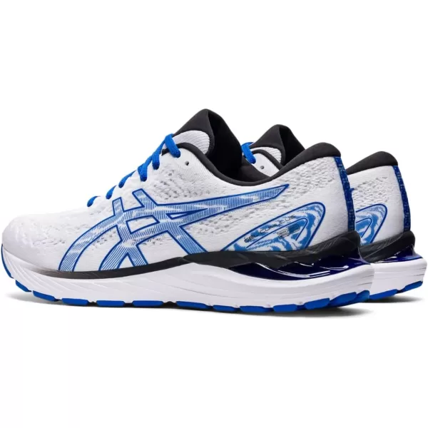 imageASICS Mens GelCumulus 23 Running ShoesWhiteTuna Blue