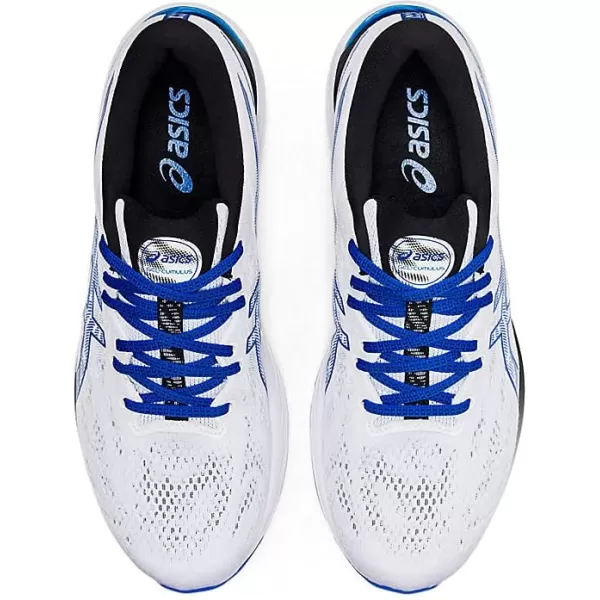 imageASICS Mens GelCumulus 23 Running ShoesWhiteTuna Blue