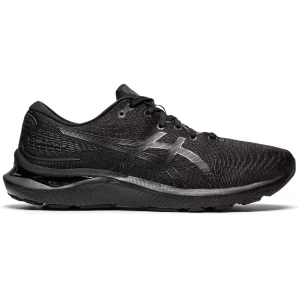 imageASICS Mens GelCumulus 24 Running ShoesBlackBlack