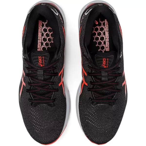imageASICS Mens GelCumulus 24 Running ShoesBlackCherry Tomato
