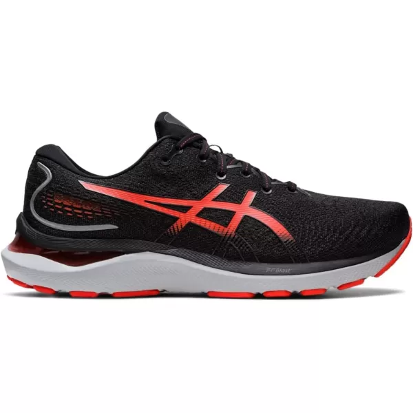imageASICS Mens GelCumulus 24 Running ShoesBlackCherry Tomato