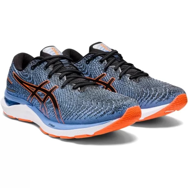 imageASICS Mens GelCumulus 24 Running ShoesBlackShocking Orange