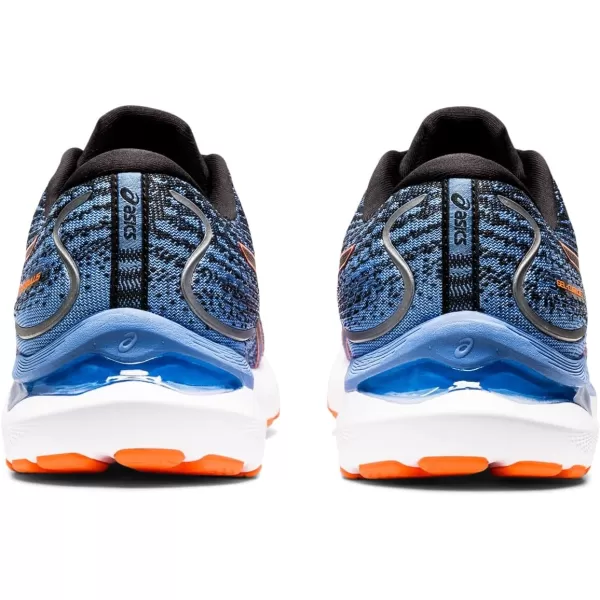 imageASICS Mens GelCumulus 24 Running ShoesBlackShocking Orange