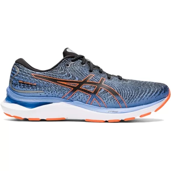 imageASICS Mens GelCumulus 24 Running ShoesBlackShocking Orange