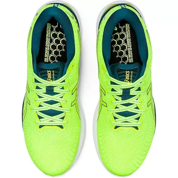imageASICS Mens GelCumulus 24 Running ShoesSafety YellowVelvet Pine
