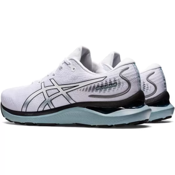 imageASICS Mens GelCumulus 24 Running ShoesWhiteBlack