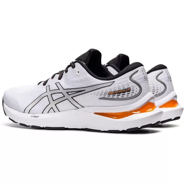 imageASICS Mens GelCumulus 24 Running ShoesWhitePiedmont Grey
