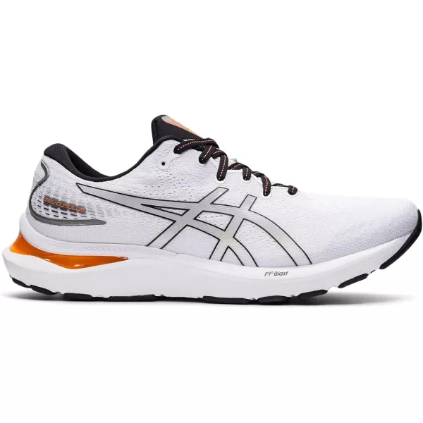 imageASICS Mens GelCumulus 24 Running ShoesWhitePiedmont Grey